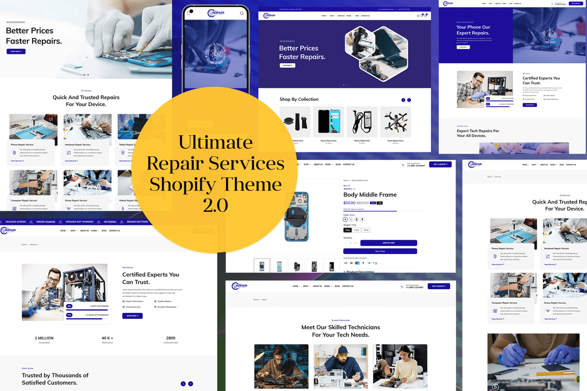 Download Ropair - Phone Computer & Electronics Repair Theme